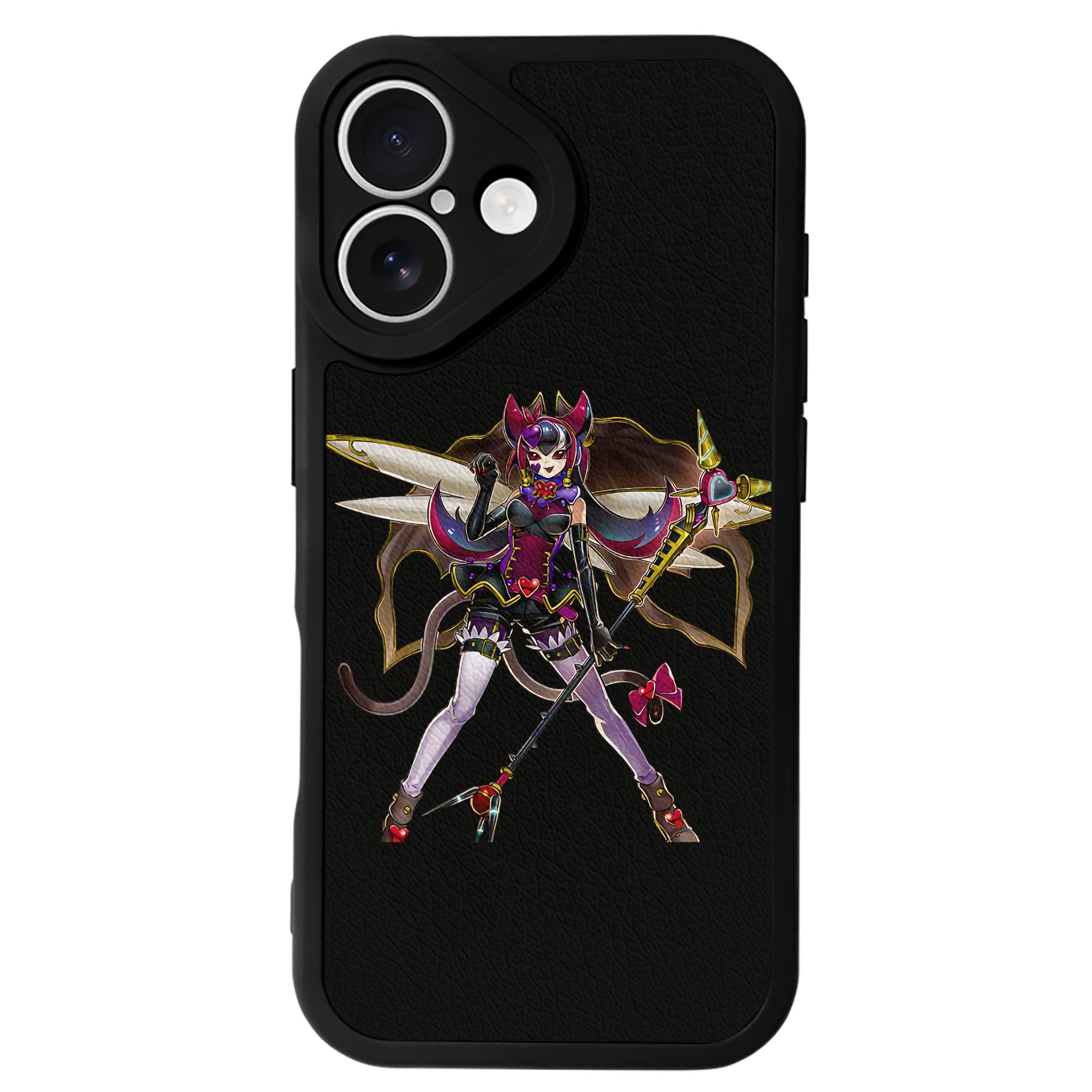 （画像用） 遊☆戯☆王 Yu-Gi-Oh! 【iPhone 16シリーズ対応】シリコンスマホケース（レザー調） 材質：シリコン